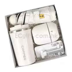 保溫咖啡杯+縮骨遮+加濕器+手機支架/匙扣套裝