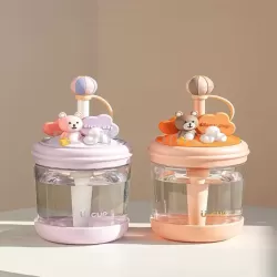 卡通便攜吸管杯