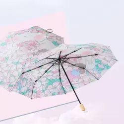 雙層自動三摺遮