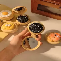卡通化妝鏡梳