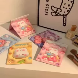 卡通摺疊化妝鏡