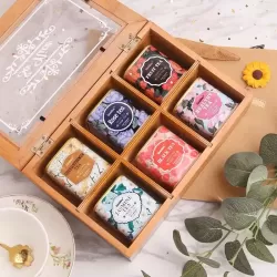 花茶木質禮盒套裝
