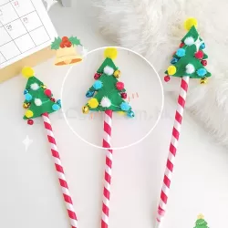 毛氈聖誕原子筆