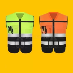 針織布撞色反光背心