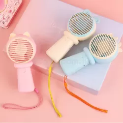 簡約卡通手持小風扇