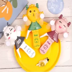 卡通小鹿手壓風扇