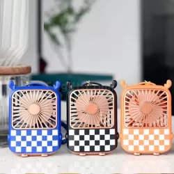 棋盤格小鹿風扇