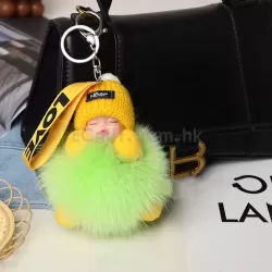 睡眠娃娃掛件 毛毛球掛飾