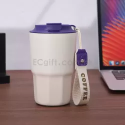 帶鎖扣八角咖啡杯 保溫杯