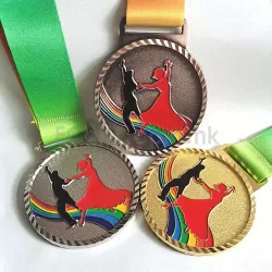 彩色舞蹈比賽獎牌