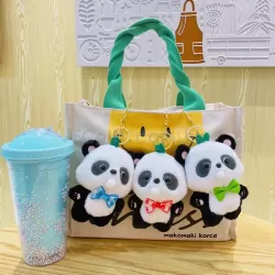 領結熊貓鑰匙扣 HK$11.96