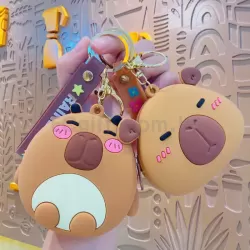 卡皮巴拉硅膠零錢包鑰匙扣 HK$12.37