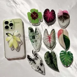 仿真葉子氣囊手機支架