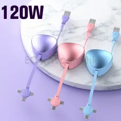 120W三角形三合一數據線