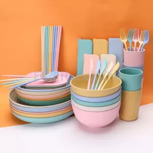 2073 - 環保小麥秸稈餐具套裝（50