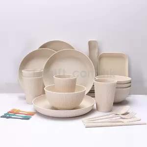 2084 - 環保小麥秸稈餐具套裝（48