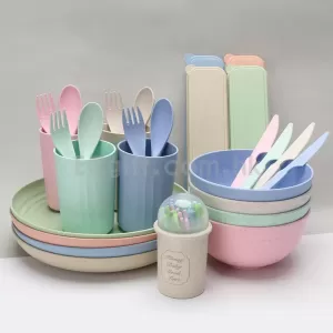 2088 - 環保小麥秸稈餐具套裝（29