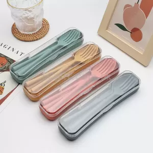 2091 - 環保麥稈便攜餐具套裝