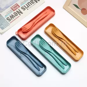 2095 - 環保麥稈便攜餐具套裝