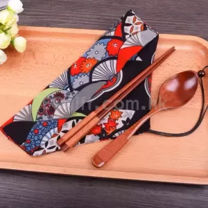 2115 - 和風木質餐具套裝