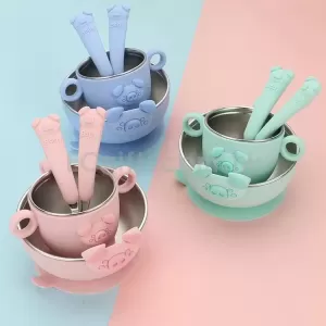 2128 - 不鏽鋼兒童餐具套裝