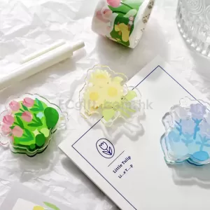 花朵亞加力書夾