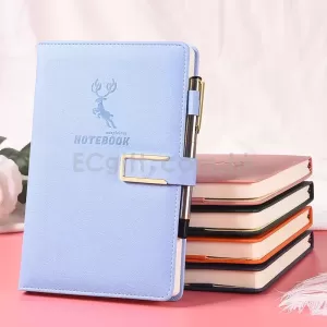 帶筆PU筆記簿