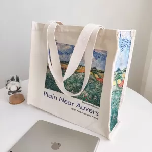 油畫風帆布袋