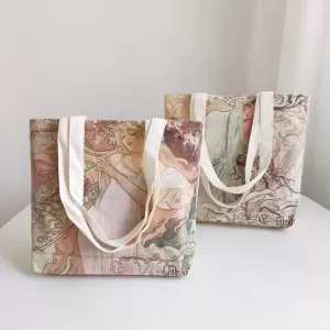 油畫風帆布袋