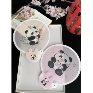 熊貓摺疊扇