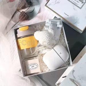 隨身玻璃水樽+加濕器+手機支架+小熊毛巾