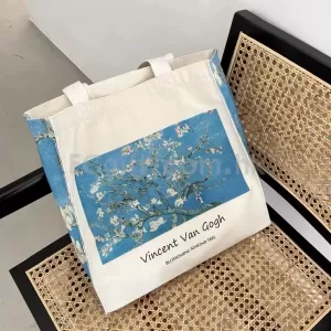 油畫風托特包