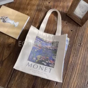 油畫風托特包