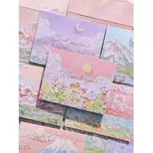 三摺油畫心意咭
