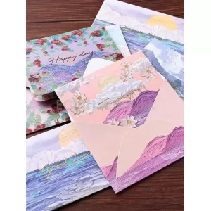 燙金油畫心意咭