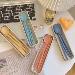 環保小麥秸稈餐具五件套 HK$9.9