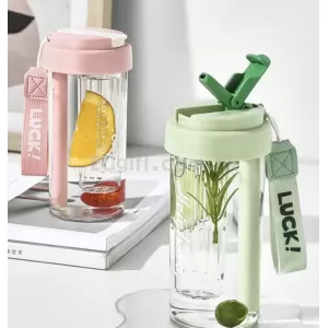 便攜茶漏吸管杯