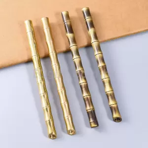 竹節黃銅筆