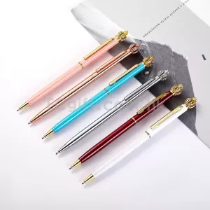 水晶皇冠金屬筆 