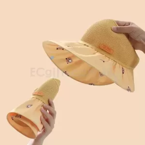 可摺疊兒童防曬帽