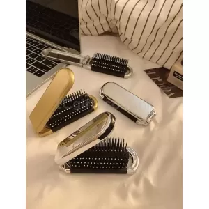 摺疊帶鏡梳