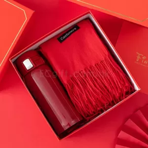 保溫杯+圍巾禮盒套裝