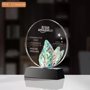炫彩色水晶獎盃