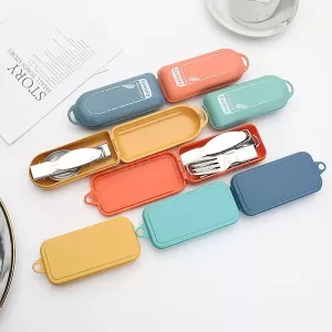 不鏽鋼摺疊餐具套裝