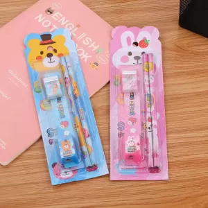 卡通文具套裝五件套 HK$2.8