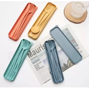 環保麥稈餐具五件套 HK$9.9