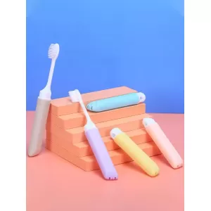 馬卡龍色摺疊牙刷