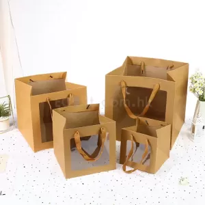 方形透明牛皮紙袋