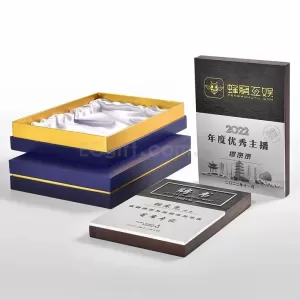 浮雕太空鋁板金屬實木獎牌