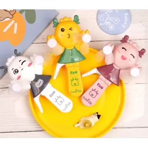 卡通小鹿手壓風扇
